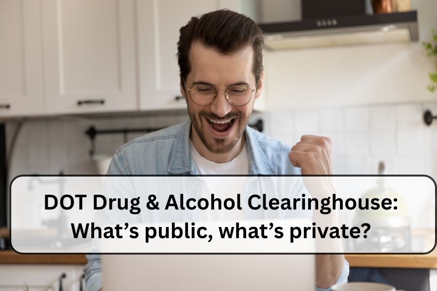 FMCSA Clearinghouse portal showing driver compliance records in DOT Drug & Alcohol Clearinghouse