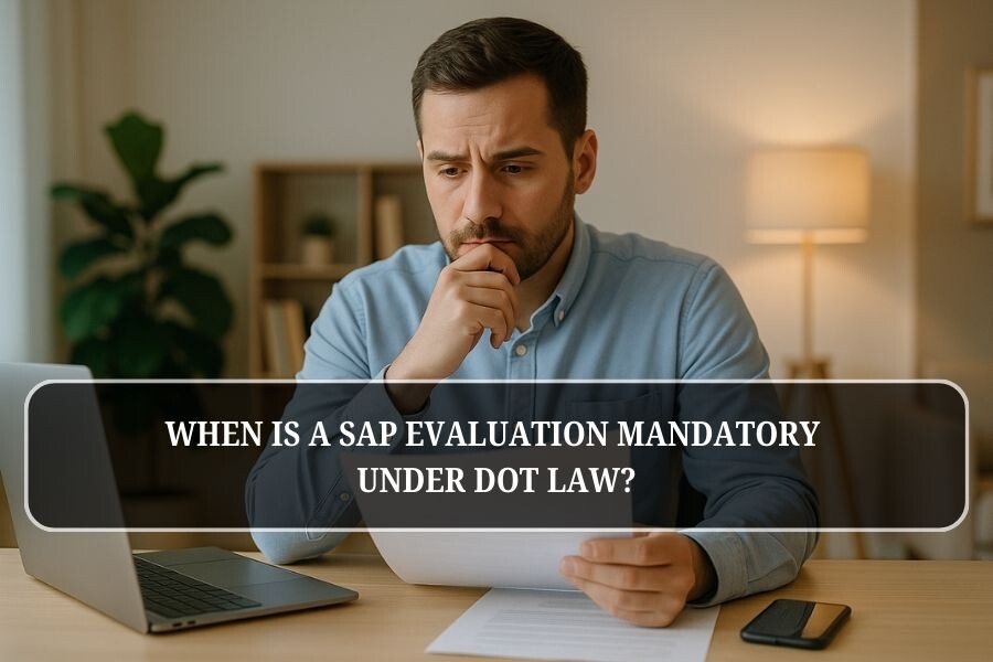 When Is a SAP Evaluation Mandatory Under DOT Law?