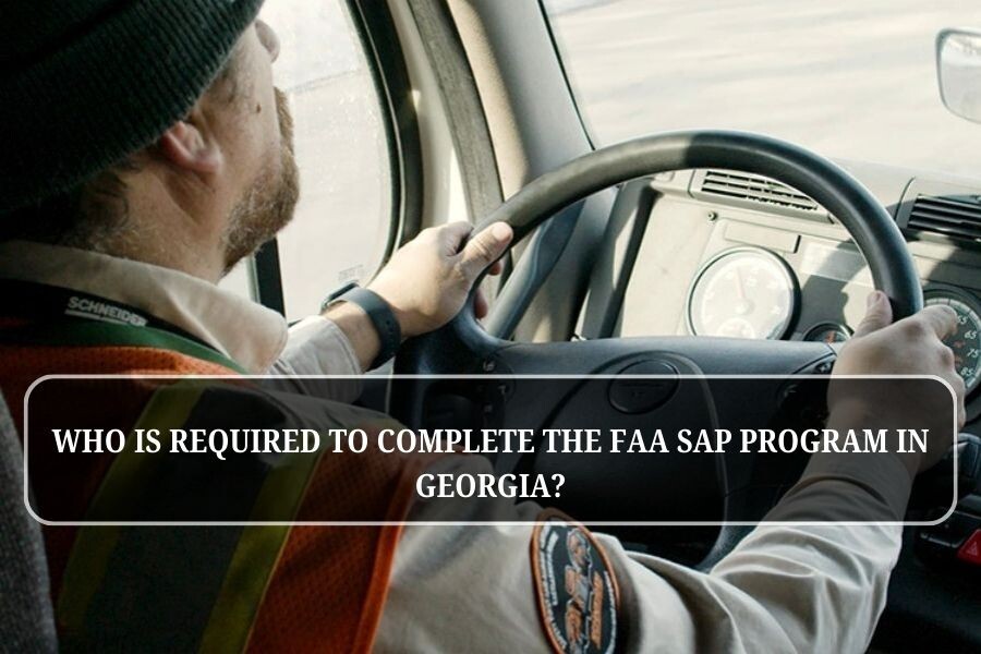 Who Is Required to Complete the FAA SAP Program in Georgia?