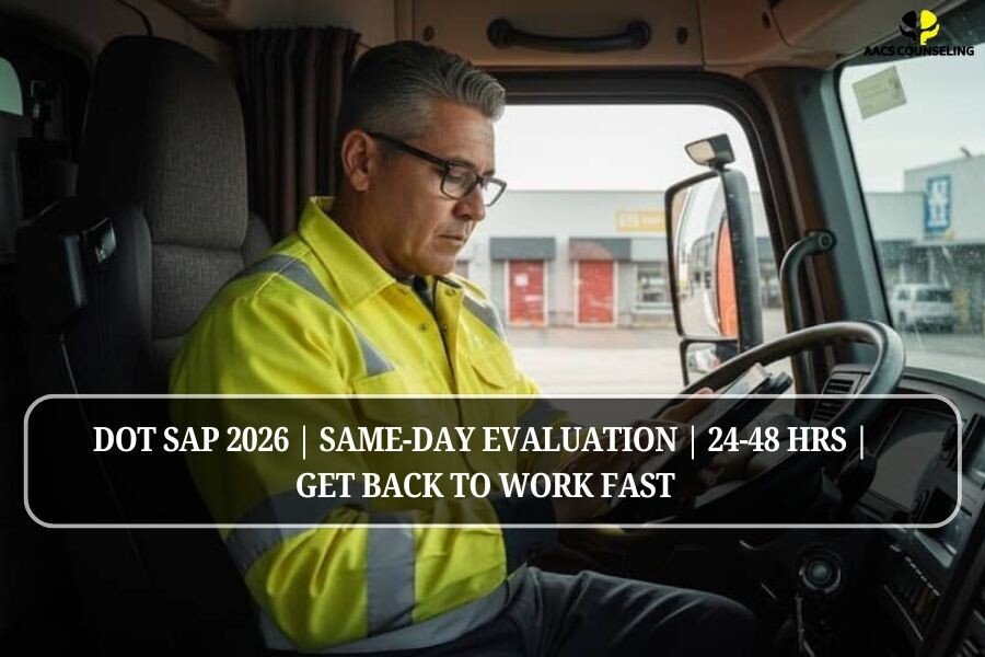 DOT SAP 2026 | Same-Day Evaluation | 24-48 Hrs | Get Back to Work Fast