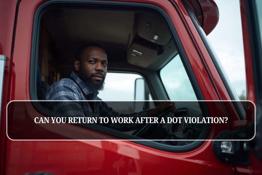 Can You Return to Work After a DOT Violation?